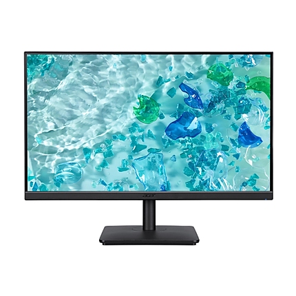 Acer Vero V247YEbmipxv, 23.8" IPS LED ZeroFrame, FreeSync, FHD (1920x1080), 100Hz, 100M:1, 4ms (GTG), 250nits, VGA, HDMI, DisplayPort, 2x2W Speakers, Flicker-Less, BlueLightShield, Audio in/out, TCO, Tilt, Vesa, Black