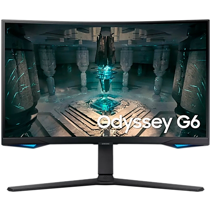 Smart LED Монитор Samsung LS27BG650EUXEN / 27" / Odyssey G6 Smart / Curved VA 1000R / 240 Hz / 1 ms GTG / 2560x1440 / 350 cd/m2 / 2500:1 / Flicker Free / FreeSync Premium Pro / DP 1.4 / 2xHDMI 2.1 / 2xUSB / Wi-Fi / BT / Speakers / Tizen / Blac