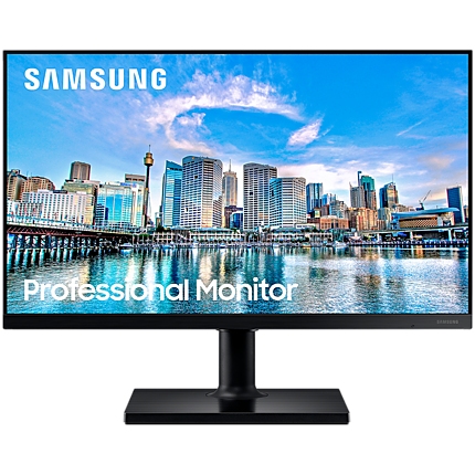 Monitor LED Samsung LF27T450FQRXEN / 27" / 1920x1080@75Hz / IPS / 250 cd/m / 1000:1 / 5ms / 72% (CIE 1931) / Flicker Free / FreeSync / 2xHDMI / 1xDP / 2x USB 2.0 / Tilt / Pivot / Height 13cm / VESA / Black / 2Y