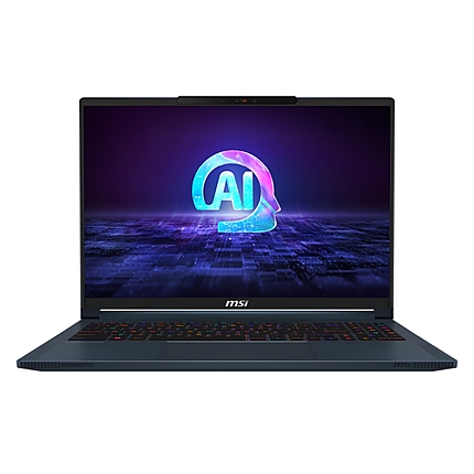 MSI Stealth 16 AI Studio A1VGG, Intel Core Ultra 9 185H (16C/22T, 24 MB, Max Turbo 5.1 GHz), 16" 16:10 QHD+(2560x1600), 240Hz, 100% DCI-P3 IPS, RTX 4070 8GB GDDR6 (Up to 1980MHz), 32GB DDR5 (2x16), 2TB NVMe Gen4x4 SSD, Per-Key RGB KBD, Star Blue, 1.99 kg