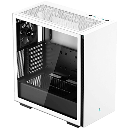 DeepCool CH510 White Mid Tower Case, E-ATX/ATX/Micro-ATX/Mini-ITX, 2xUSB2.0, 1xUSB3.0, 1xAudio, 1xMic, ABS+SPCC+Tempered Glass, Mesh Panel R-CH510-BKNNE1-G-1