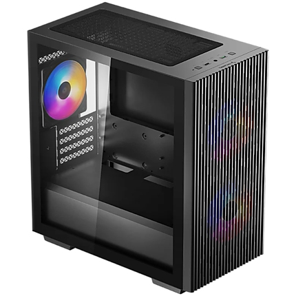 DeepCool MATREXX 40 3FS MATX Case, Mini-ITX / Micro-ATX , 1xUSB2.0, 1xUSB3.0, 1xAudio, 120mm pre-installed fan,ABS+SPCC+Tempered Glass, Mesh Panel DP-MATX-MATREXX40-3FS