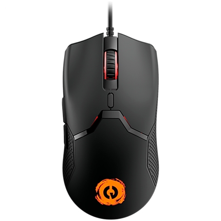 CANYON Carver GM-116,  6keys Gaming wired mouse, A603EP sensor, DPI up to 3600, rubber coating on panel, Huano 1million switch, 1.65M PVC cable, ABS material. size: 130*69*38mm, weight: 105g, Black