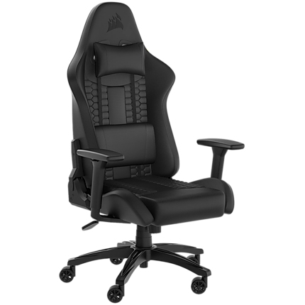 CORSAIR TC100 RELAXED Gaming Chair, Leatherette - Black