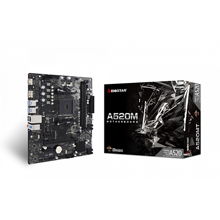 Дънна платка BIOSTAR A520MT 3.0, Socket AM4, 2xDDR4 ver 6.0