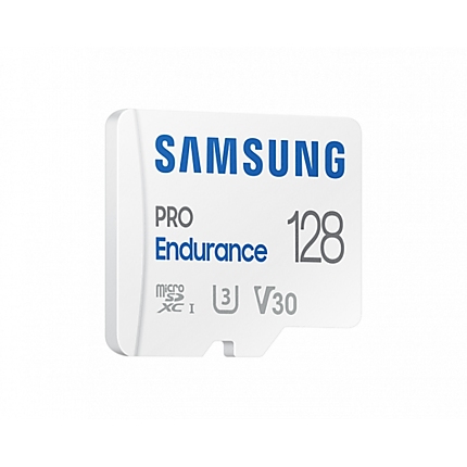 Карта памет Samsung PRO Endurance, microSDXC, UHS-I, 128GB, Адаптер