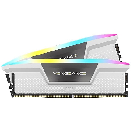 Памет Corsair Vengeance White RGB 32GB(2x16GB) DDR5 6000MHz CL36 CMH32GX5M2E6000C36W