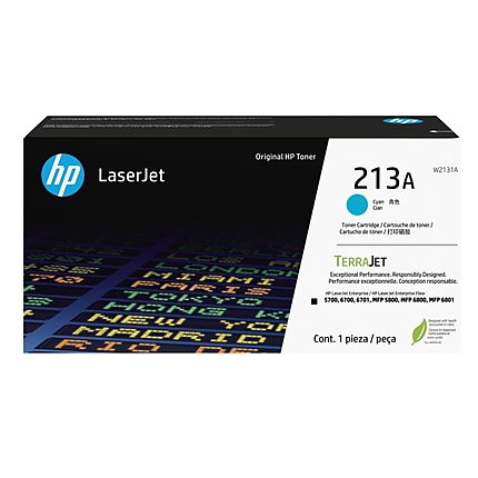 HP 213A Cyan Original LaserJet Toner Cartridge