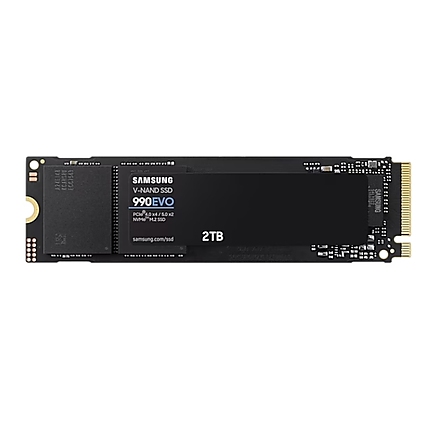 Samsung SSD 990 EVO 2TB PCIe 4.0 NVMe 2.0 M.2 V-NAND TLC, 256-bit Encryption, Read 5000 MB/s Write 4200 MB/s