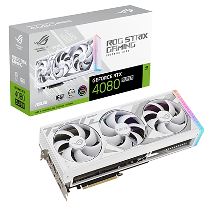 Видео карта ASUS ROG STRIX GeForce RTX 4080 SUPER OC 16GB GDDR6X White Edition