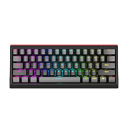 Marvo геймърска клавиатура Gaming Mechanical keyboard 61 keys TKL - KG962G - RED switches, RGB