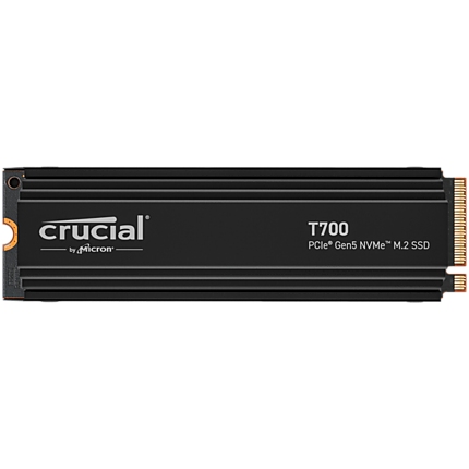 Crucial T700 2TB PCIe Gen5 NVMe M.2 SSD with heatsink, EAN: 649528936738