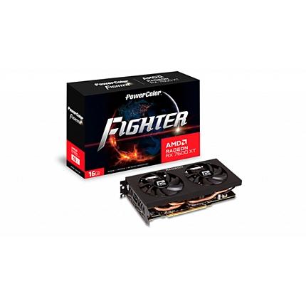 Видео карта POWERCOLOR AMD RADEON RX 7600 XT Fighter 16GB GDDR6