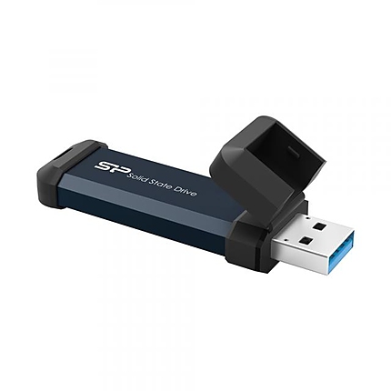 Външен SSD Silicon Power MS60 Blue, 1TB, USB-A 3.2 Gen2