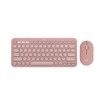 Logitech Pebble 2 Combo - TONAL ROSE - US INT'L - 2.4GHZ/BT - N/A - INTNL-973 - UNIVERSAL