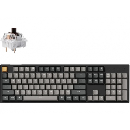 Геймърска Механична клавиатура Keychron C2 Pro QMK/VIA Full-Size Hot-Swappable Keychron K Pro Brown Switch RGB Backlight