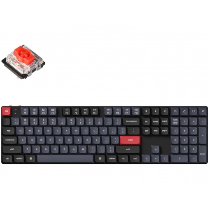 Геймърска механична клавиатура Keychron K5 Pro QMK/VIA Full-Size Low-Profile Gateron(Hot Swappable) Red Switches RGB Backlight