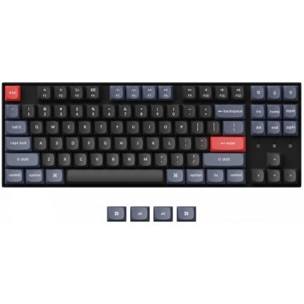 Геймърска механична клавиатура Keychron K8 Pro QMK/VIA TKL Gateron G Pro(Hot Swappable) Brown Switch RGB Backlight Plastic Frame