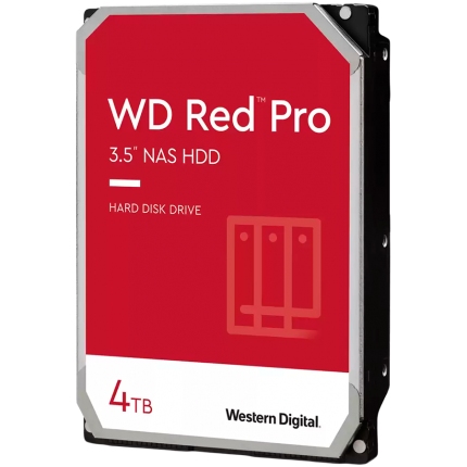 HDD Desktop WD Red Pro (3.5'', 4TB, 256MB, 7200 RPM, SATA 6 Gb/s)