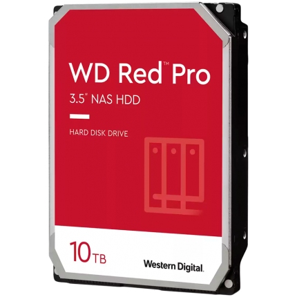 HDD Desktop WD Red Pro (3.5'', 10TB, 256MB, 7200 RPM, SATA 6 Gb/s)