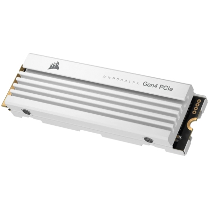 Corsair MP600 PRO LPX 2TB M.2 NVMe PCIe Gen. 4 x4 SSD (white), EAN: 0840006692133