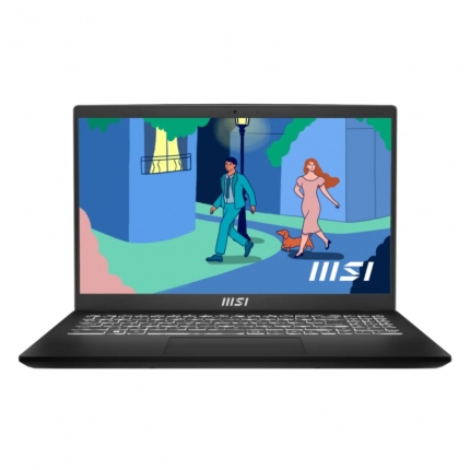 MSI Modern 15 B12MO, 15.6" FHD (1920x1080), 60Hz, IPS-Level, i5-1235U (10C/12T, up to 4.40 GHz, 12 MB), 16GB Onboard DDR4 3200MHz, 512GB NVMe PCIe Gen3x4 SSD, Iris Xe Graphics, WiFi 6, NO OS, (fTPM) 2.0, Single backlight KBD (White), Classic Black, 1.7 k