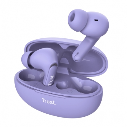 TRUST Yavi Bluetooth ENC Earbuds Purple