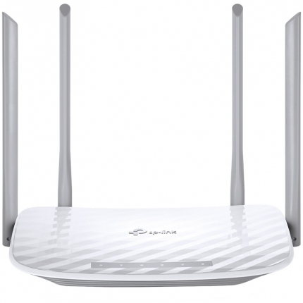 TP-Link Archer C50 AC1200 Dual-Band Wi-Fi Router, 802.11ac/a/b/g/n, 867Mbps at 5GHz + 300Mbps at 2.4GHz, 5 10/100M Ports, 4 fixed antennas, WPS, IPv6 Ready, Tether App, 2x2 MU-MIMO, WPA3, Router/AP mode