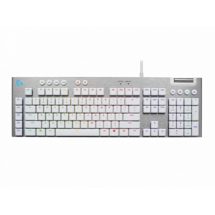 Геймърска механична клавиатура Logitech G815 White, Lightsync RGB, Tactile суичове