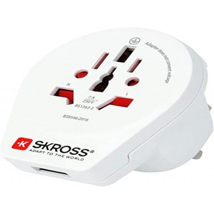 Адаптер SKROSS 1500267, World to UK, 220V