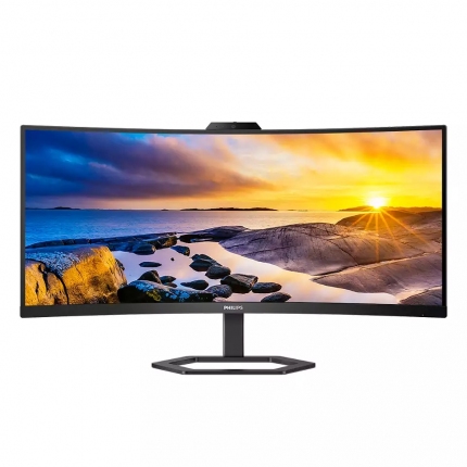 Philips 34E1C5600HE, 34" Curved 1500R VA WLED, 3440x1440@100Hz, 4ms GtG, 1ms MPRT, 300cd m/2, 3000:1, Mega Infinity DCR, Adaptive Sync, FlickerFree, Low Blue Light, 5Wx2, 5mp FHD Cam, Tilt, Height Adjust, HDMI, DP, USB hub