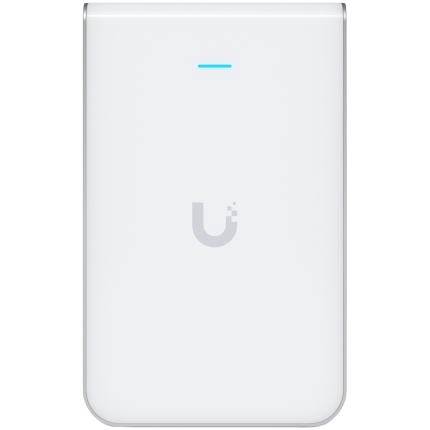 UBIQUITI In-Wall HD; WiFi 5; 6 spatial streams; 90 mВІ (1,000 ftВІ) coverage; 200+ connected devices; Powered using PoE/PoE+; (4) GbE ports with (1) PoE output; GbE uplink.