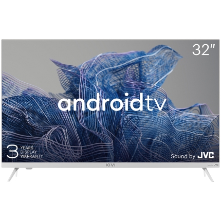 32', HD, Google Android TV, White, 1366x768, 60 Hz, Sound by JVC, 2x8W, 33 kWh/1000h , BT5, HDMI ports 3, 24 months