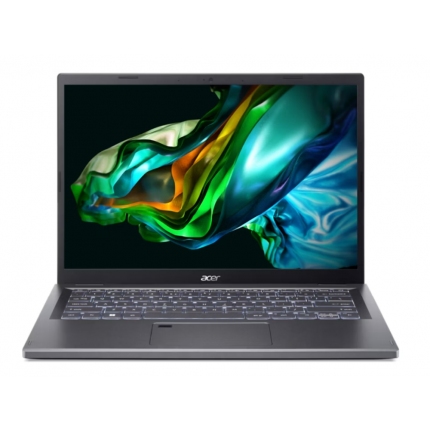 Acer Aspire 5, A514-56M-37LP, Core i3-1315U (up to 4.5GHz, 10MB), 14" WUXGA IPS SlimBezel, 16GB DDR5, 512GB PCIe NVMe SSD, Intel UMA, FHD Cam, Wi-Fi 6AX, BT, FP, KB Backlit, No OS, Gray