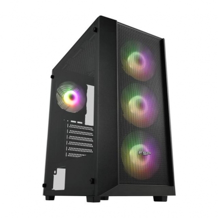 Кутия FSP CMT218 Mid-Tower 4 x ARGB 120mm Вентилатори - Black