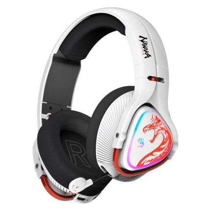 Геймърски слушалки A4TECH Bloody MR720 Naraka, RGB, Bluetooth + USB, Черни