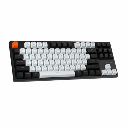 Геймърска механична клавиатура Keychron C1 TKL Gateron G Pro Red Switch, White Backlight