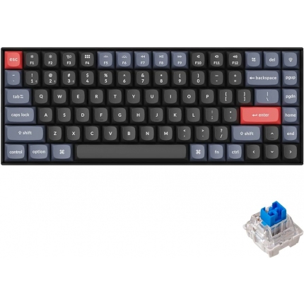 Геймърска механична клавиатура Keychron K2 Pro Hot-Swappable Keychron K Pro Mechanical Blue Switch, RGB Backlight Plastic Frame