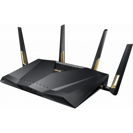 Безжичен Рутер ASUS RT-AX88U, AX6000 Dual Band WiFi 6 (802.11ax), AiProtection Pro, 4804 Mbps