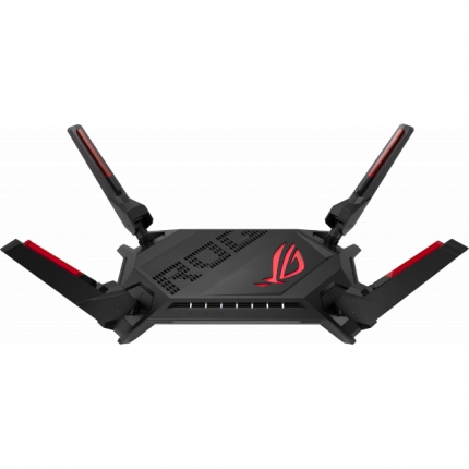 Геймърски Безжичен Рутер ASUS ROG Rapture GT-AX6000, Dual-Band WiFi 6 (802.11ax), MU-MIMO, IPv6, OFDMA, AiMesh, AiProtection Pro, 4804Mbps(6000Mbps Boost)