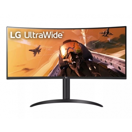 LG 34WP75CP-B, 34" 21:9 UltraWide Curved QHD (3440x1440) VA, HDR 10, 160Hz, AMD FreeSync, 1ms MBR, 300 cd/m2, 3000:1, sRGB 99%, USB, HDMI, USB type-C, DisplayPort, Speakers 7W x 2, Height Adjustable, Tilt, Black