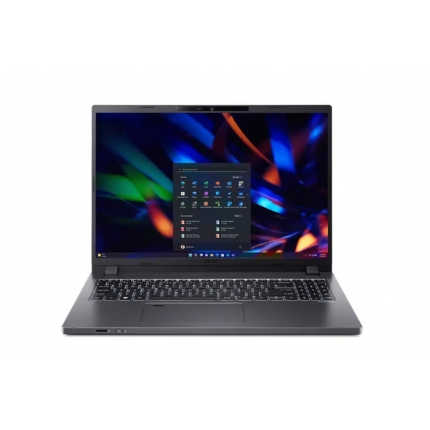 Acer Travelmate TMP216-51-TCO-75L8, Core i7-1355U, (3.7GHz up to 5.0Ghz, 12MB), 16" IPS SlimBezel (WUXGA 1920 x 1200), 1*16GB DDR4, 1024GB PCIe NVMe SSD, 1x M.2, 1x 2.5" HDD, Intel UMA, FHD cam, FPR, Wi-Fi 6E, BT, KB Backlit, Win 11 Pro, Gray, 3Y War.