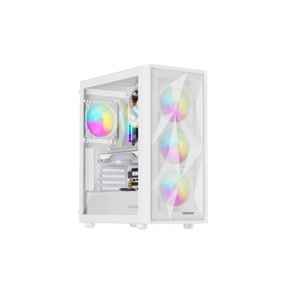 Genesis PC Case DIAXID 605 RGB Mini Tower Window, White