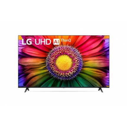 LG 55UR80003LJ, 55" 4K UltraHD TV 4K (3840 x 2160), DVB-T2/C/S2, webOS 23 Smart TV, ThinQ AI, a5 AI Processor 4K Gen6, WiFi, HDR10 pro, HLG, ALLM/HGiG, 4K Upscaling, AI Sound, Voice Controll, AirPlay, HDMI eARC,Quick Card, CI, LAN, USB, Bluetooth, Cresce