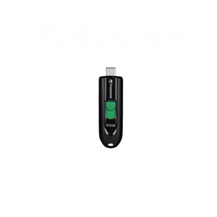 Transcend 512GB, USB3.2, Pen Drive, Type-C, Capless, Black