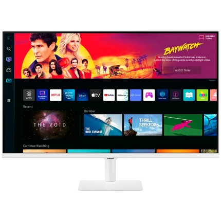 Monitor LED Samsung LS32BM701UPXEN Smart M70B White, 32" UHD FLAT 16:9 (3840x2160) VA 60Hz, 300 cd/гЋЎ, 3000:1, HDR10, 4ms(GTG), 178/178,  2xHDMI, 2xUSB 2.0 1xUSB-C, 2x5W Speakers, Tilt, Remote, VESA 100x100, 2Y