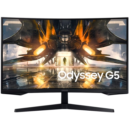 Monitor LED Samsung LS32CG552EUXEN Odyssey G55C, 32" WQHD Curved 1000R 16:9 (2560x1440) VA 165Hz, 300 cd/гЋЎ, 2500:1, HDR10, 1ms (MPRT), 178/178, FS, 1xDP 1xHDMI, 3.5 Jack, Tilt, VESA 75x75, 2Y