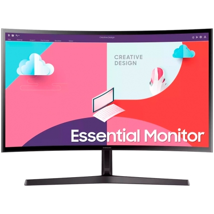 Monitor LED Samsung LS24C366EAUXEN S36C, 24" FHD Curved 1800R 16:9 (1920x1080) VA 75Hz, 250 cd/гЋЎ, 3000:1, 4ms, 178/178, FS, 1xVGA 1xHDMI, Tilt, Y-Stand, VESA 75x75, 2Y