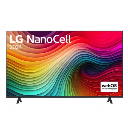 LG 55NANO81T3A, 55" 4K HDR Smart Nano Cell TV, 3840x2160, DVB-T2/C/S2, AI Alpha 5 Gen7, HDR 10 PRO, webOS 24, ThinQ AI, WiFi, Clear Voice, AI Upscaling, Bluetooth, Hdmi, CI, LAN, AirPlay2, SPDIF, 2 Pole stand, Silver