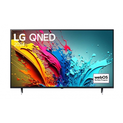 LG 65QNED86T3A, 65" 4K QNED HDR Smart TV, 3840x2160, DVB-T2/C/S2, Alpha 8 AI 4K Gen7, 120Hz, HDR 10 PRO, webOS 24 ThinQ, 4K Upscaling, FreeSync, WiFi 5, Multi View, Bluetooth 5.1, AirPlay 2, LAN, CI, HDMI, SPDIF,  Crescent Stand, Silver